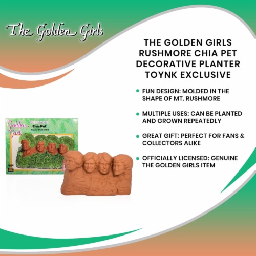 The Golden Girls Rushmore Chia Pet Decorative Planter Toynk Exclusive Perspective: left