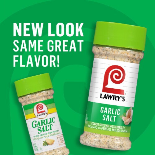 Lawry's Classic Coarse Ground Garlic Salt Perspective: left
