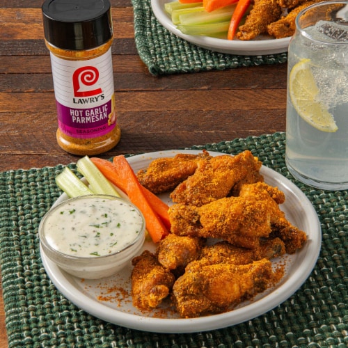 Lawry's Hot Garlic Parmesan Seasoning Perspective: left