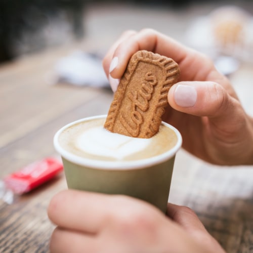 Lotus Biscoff Cookies Perspective: left