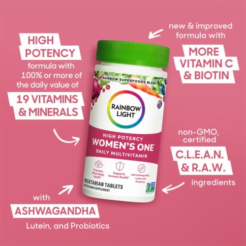 Rainbow Light Women's One Multivitamin Perspective: left