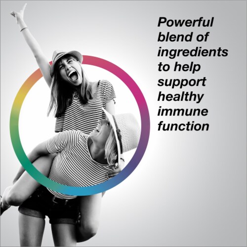 Rainbow Light Counter Attack Immune Support Supplement Perspective: left