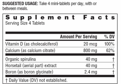 Rainbow Light Calcium Citrate Mini-Tablets With Vitamin D Bone Health Support Supplement Perspective: left