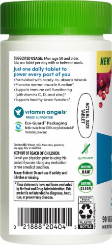 Rainbow Light High Potency Men’s One 50+ Daily Multivitamin Perspective: left