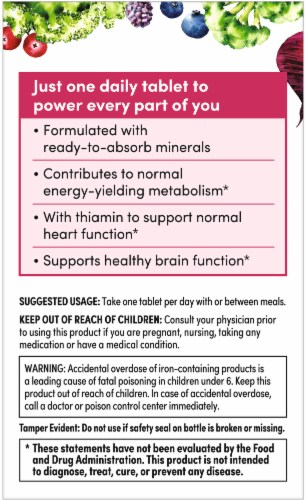Rainbow Light Women's One Multivitamin Supplement Tablets Perspective: left