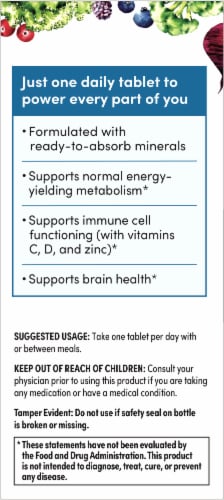 Rainbow Light® Men's One Gluten Free Multivitamin Supplement Tablets Perspective: left