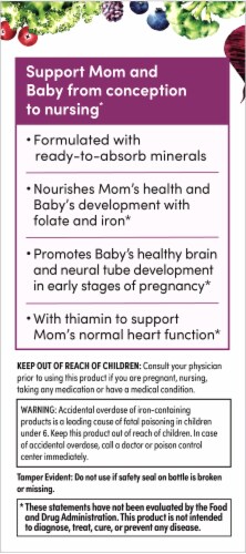 Rainbow Light Prenatal One Multivitamin Supplement Tablets 60 Count Perspective: left