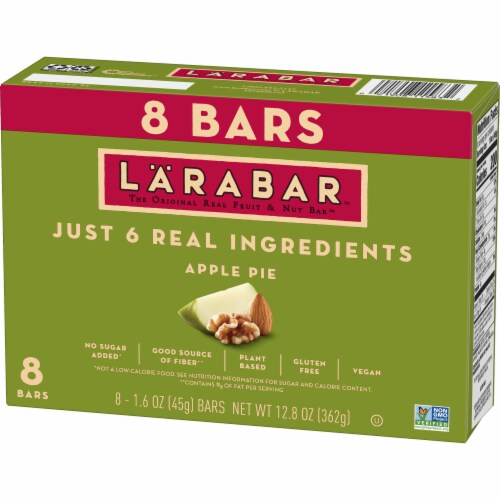 Larabar Apple Pie Gluten Free Vegan Fruit & Nut Bars Perspective: left