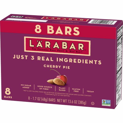 Larabar Cherry Pie Fruit and Nut bars Perspective: left