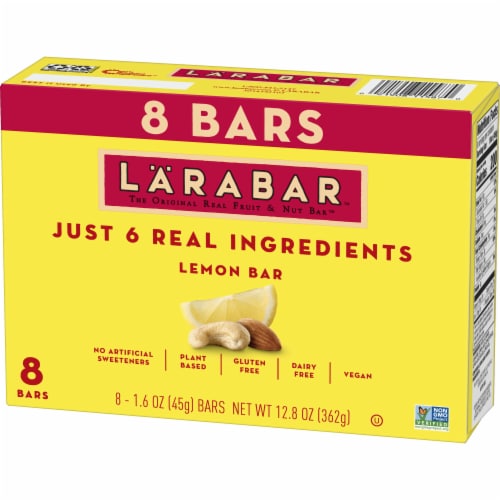 Larabar Lemon Bar Fruit and Nut bars Perspective: left