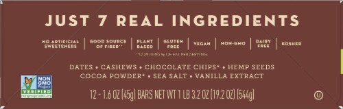 Larabar™ Chocolate Sea Salt Fudge Brownies with Hemp Seed Perspective: left
