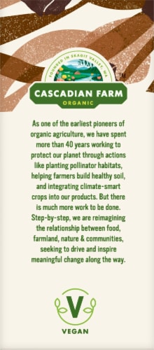 Cascadian Farm™ Organic Chocolate Chunk Plant Based Brownie Soft Baked Squares Perspective: left