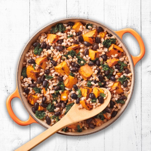 Cascadian Farm™ Organic Frozen Sweet Potatoes and Farro with Black Beans and Spinach Perspective: left