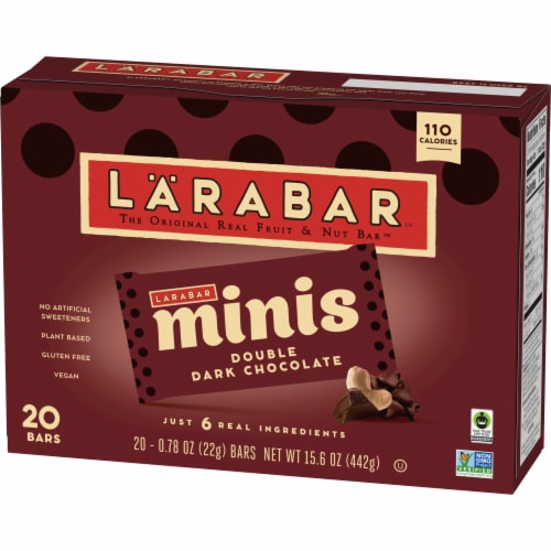 Larabar Minis Double Dark Chocolate Nut bars Perspective: left