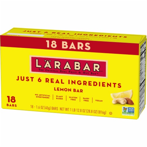 Larabar Lemon Bar Fruit and Nut bars Perspective: left