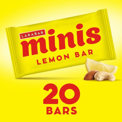 Larabar Minis Lemon Bar Mini Snack Bars Perspective: left