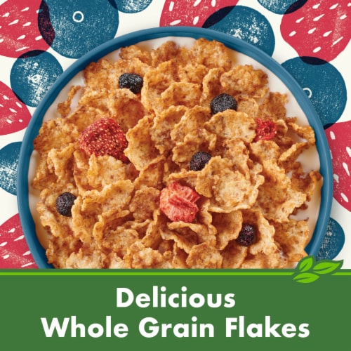 Cascadian Farm Organic No Added Sugar Mixed Berry Cereal Perspective: left