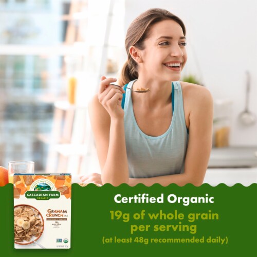Cascadian Farm Organic Graham Crunch Cereal Perspective: left