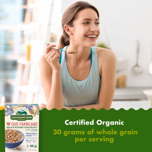 Cascadian Farm™ Organic Whole Grain French Vanilla Almond Granola Perspective: left