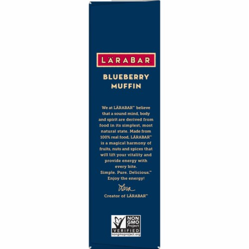 Larabar Blueberry Muffin Fruit and Nut Bars Perspective: left