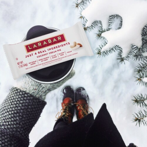 Larabar Gluten Free Vegan Coconut Cream Pie Fruit & Nut Bars Healthy Snacks Perspective: left