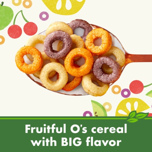 Cascadian Farm Organic Fruitful O's Cereal Perspective: left