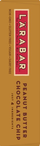 Larabar Peanut Butter Chocolate Chip Fruit and Nut Bars Perspective: left