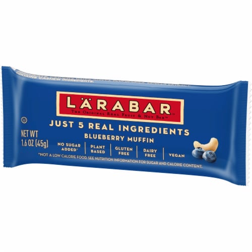Larabar Blueberry Muffin Fruit and Nut Bars Perspective: left