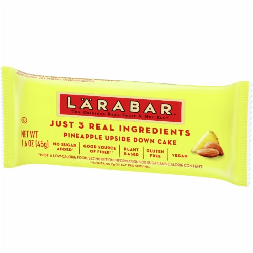 Larabar Pineapple Upside Down Cake Fruit and Nut Bars Perspective: left