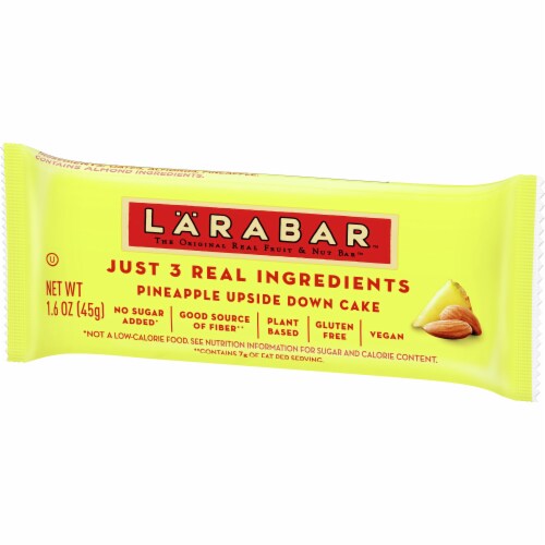 Larabar Pineapple Upside Down Cake Fruit and Nut Bars Perspective: left
