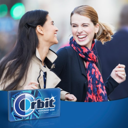 ORBIT® Peppermint Sugar Free Chewing Gum Perspective: left