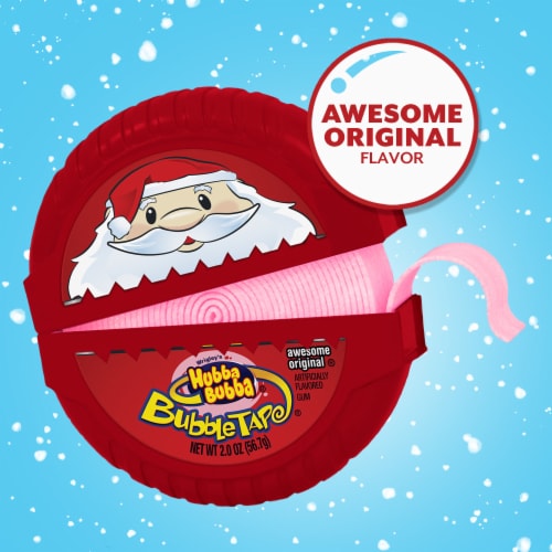 Hubba Bubba Bubble Gum Tape Christmas Candy Chewing Gum, 2 oz