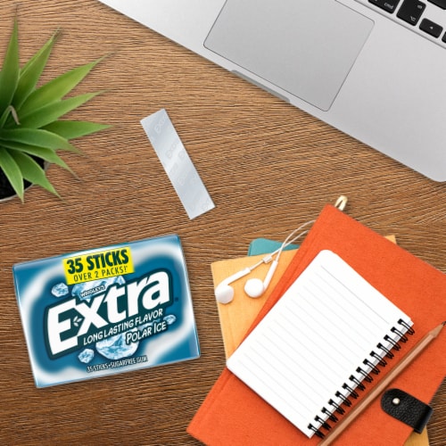 Extra Polar Ice Sugar Free Chewing Gum Pack Perspective: left
