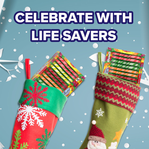 LIFE SAVERS 5 Flavor Assorted Holiday Candy Canes Perspective: left
