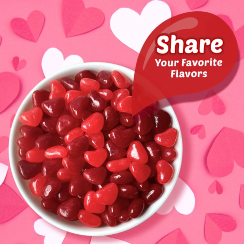 Starburst Heart Shaped Jelly Beans Valentine's Day Chewy Candy Perspective: left
