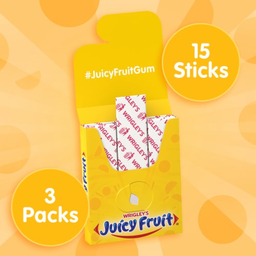 Juicy Fruit Bulk Chewing Gum Value Pack Perspective: left