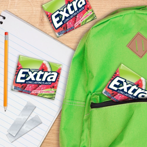EXTRA Watermelon Sugar Free Chewing Gum Perspective: left