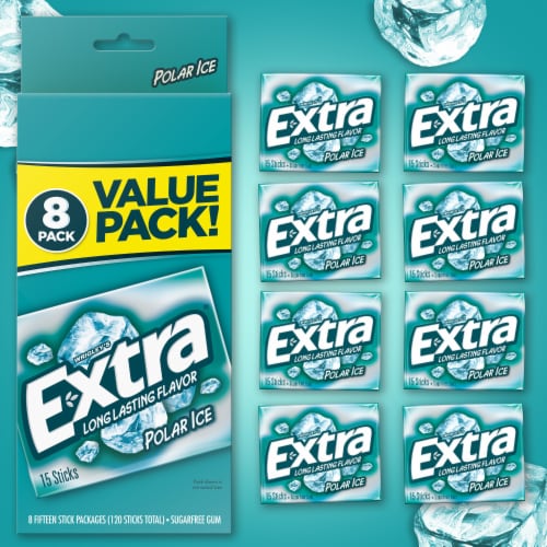 Extra Polar Ice Sugar Free Chewing Gum - 35 Count Pack