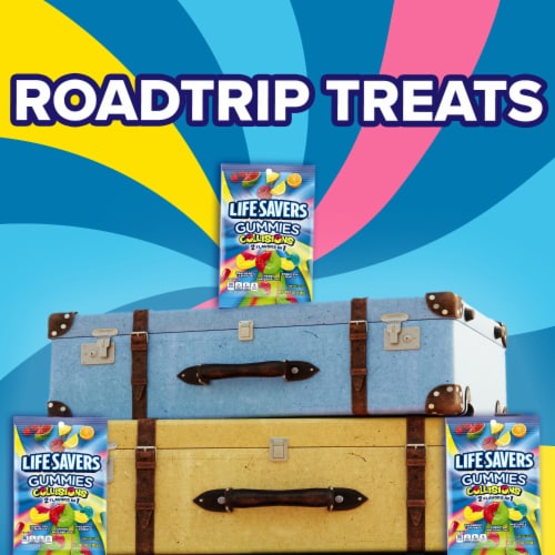 Life Savers Collisions Gummy Candy Bag Perspective: left
