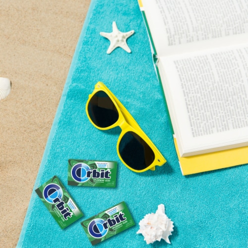 Orbit® Spearmint Sugarfree Chewing Gum Packs Perspective: left