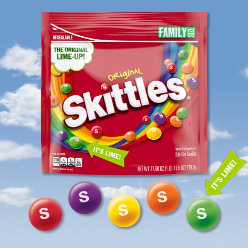 SKITTLES Original Chewy Candy Family Size Perspective: left