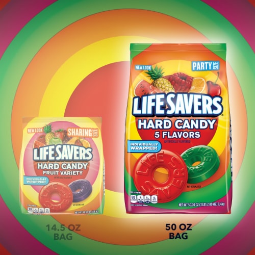 LIFE SAVERS Hard Candy 5 Flavors Party Size Bag Perspective: left