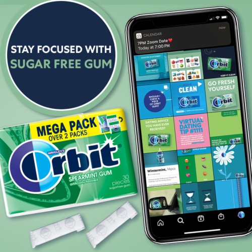 Orbit® Spearmint Sugarfree Gum Mega Pack Perspective: left