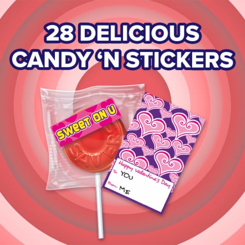 LIFE SAVERS Lollipop Class Exchange Valentine Candy Kit Perspective: left