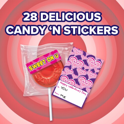 LIFE SAVERS Lollipop Class Exchange Valentine Candy Kit Perspective: left