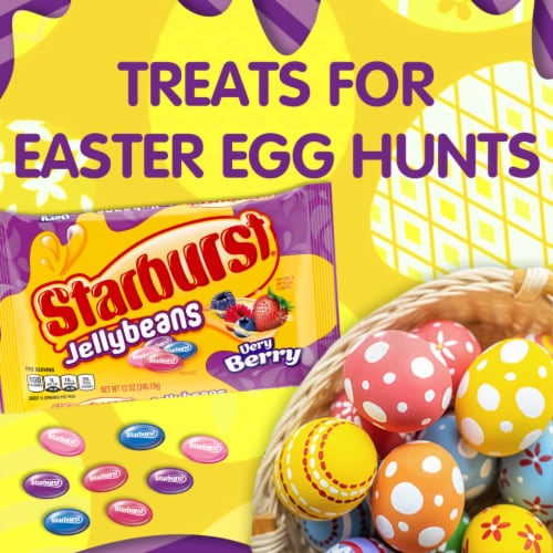 Starburst Very Berry Jelly Beans Easter Candy Perspective: left