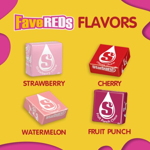 Starburst FaveReds Valentine's Day Candy Fun Size Chewy Candy Perspective: left