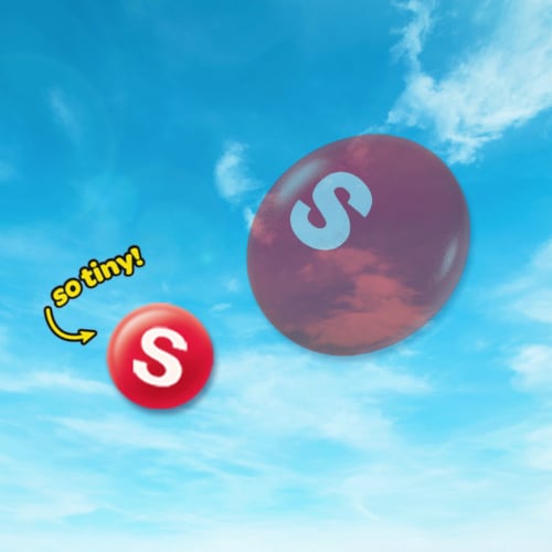 Skittles Original Littles Chewy Halloween Candy Mega Tube Perspective: left