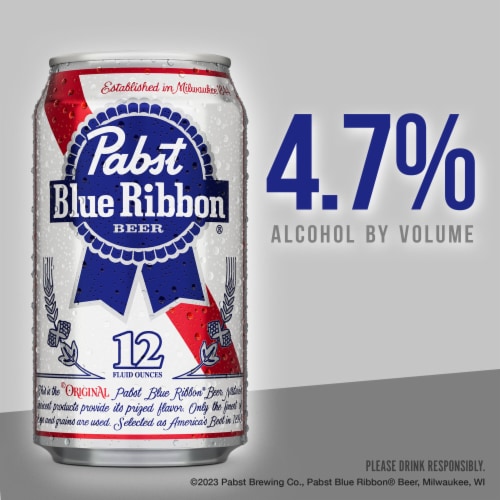 Pabst Blue Ribbon® Beer Perspective: left