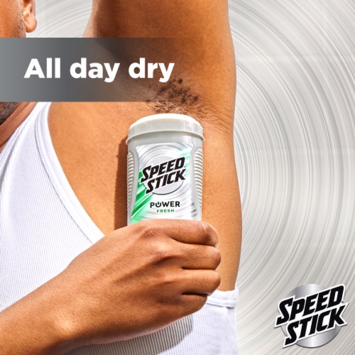 Men Speed Stick Power Fresh Antiperspirant Deodorant Stick Perspective: left